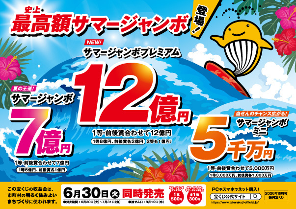 バナー:2026サマージャンボ宝くじ